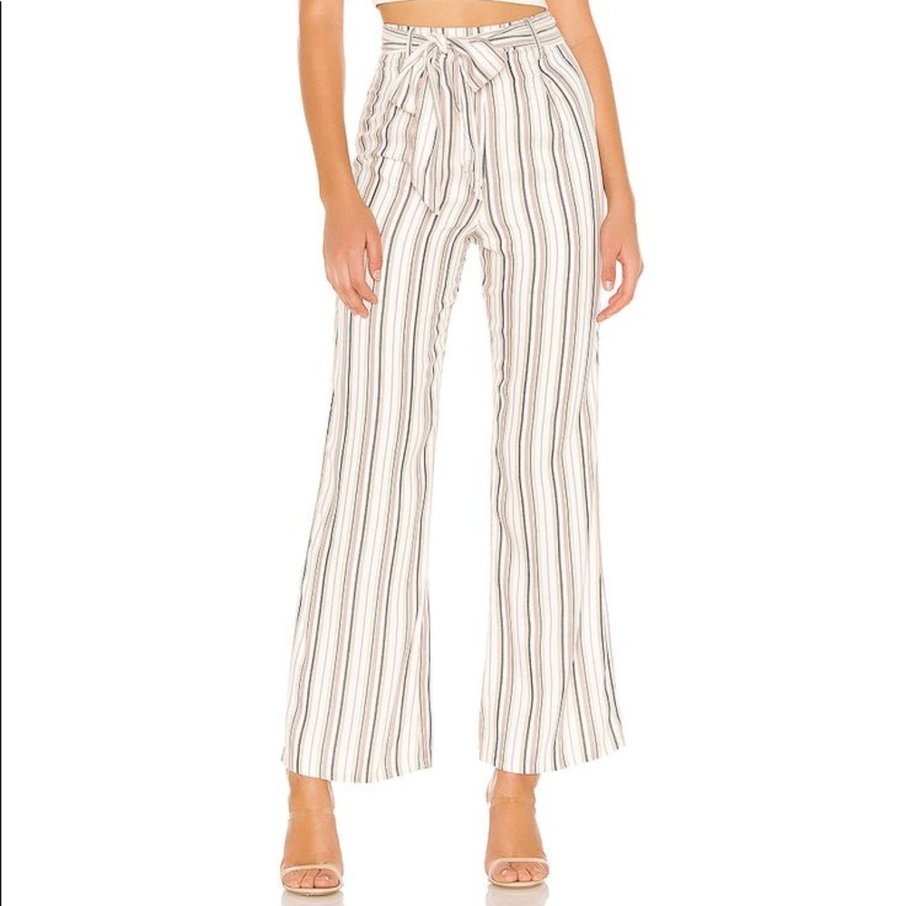 Privacy Please Raegan Pant in Neutral Stripe